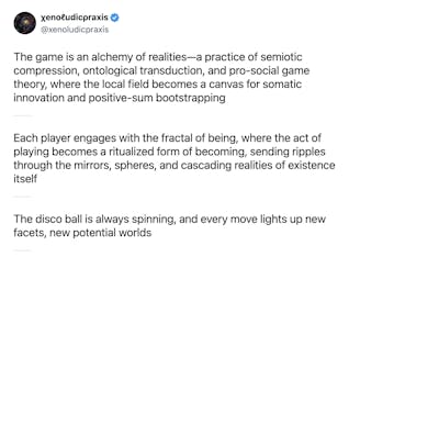 The game is an alchemy of realities