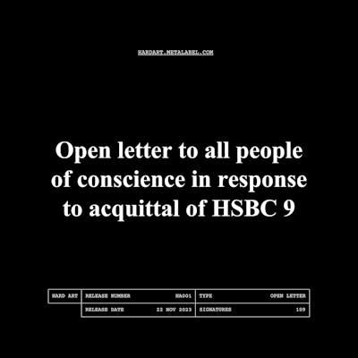 Open letter to all people of conscience